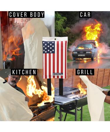 Hero Fire Blanket 2 Pack - Kitchen Fire Suppression Fiberglass Blanket - Buy Online on GoSupps.com