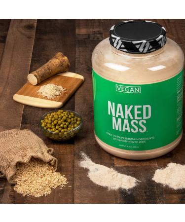NAKED Vegan Mass - Chocolate Vegan Weight Gainer - 1 280 Calories Non-GMO Soy & Gluten Free No Artificial Ingredients - 12LB Bulk - 17 Servings Chocolate 12 Pound (Pack of 1) - Buy Online on GoSupps.com