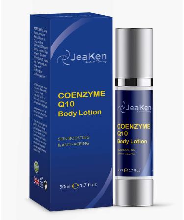 JeaKen - Vegan Coenzyme Q10 Firming Lotion - Anti-Age Formula for Wrinkles - Hydrating Body Care for Men & Women - Ideal for Very Dry Skin - 50ml