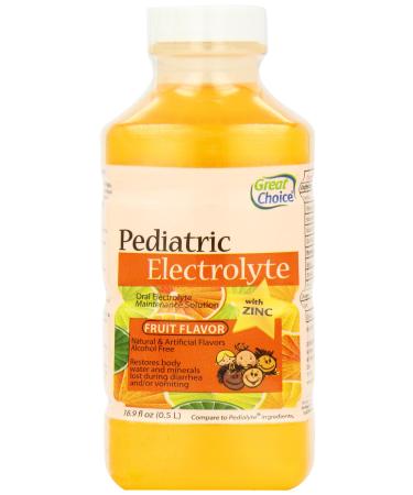 Great Choice Pediatric Electrolyte Fruit Flavor 16.9 Fluid Ounce Fruit flavor 16.9 Fl Oz (Pack of 1)