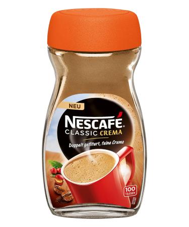Nescaf Classic Crema Instant Coffee - 3 x 200g Pack | Creamy Soluble Coffee with Fine Beans for 3 People - International Shipping Available - Buy Online on GoSupps.com