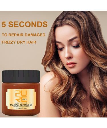 BROUYOUE PURC Magical Hair Treatment Mask Upgraded - Professional Hair Conditioner for Dry & Damaged Hair - 5 Seconds Repairs - 120ML 2PCS - Buy Online on GoSupps.com