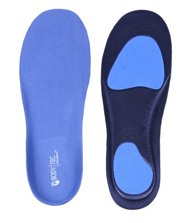 Bodytec Wellbeing Full Length Orthotic insoles with great arch support and Poron Heel Cushioning Plantar fasciitis 39/41 EU