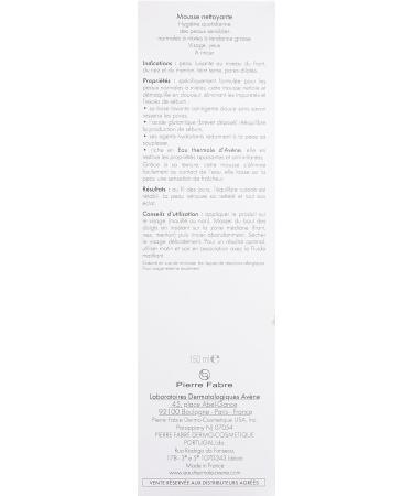 Eau Thermale Avene Cleansing Foam Face Wash - New & Improved Formula - Buy Online on GoSupps.com