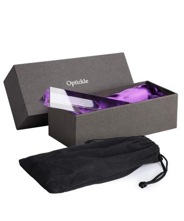 Photography Prism with Cleaning Pouch - Best Crystal Glass Triangular Prism for Photos and Teaching Light Spectrum - Portable 6 Inch Optical Rainbow Prism