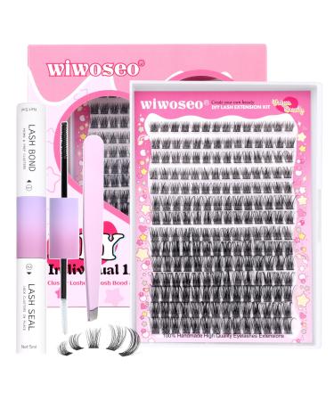 Lash Clusters Kit DIY Eyelash Extension Kit Individual Lashes Natural Look Wispy Cluster Lashes with Bond and Seal Lash Extension Kit Fluffy Wispy Russian Lashes Kit for Self Application at Home C-cluster lashes kit 8-16MM - Buy Online on GoSupps.com