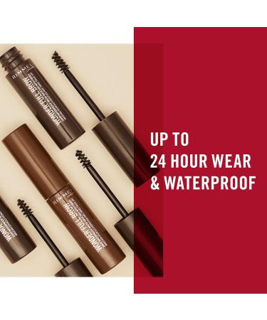 Rimmel Wonderfull 24H Brow 003 Dark Brown - 4.5 ml (1 Pack) | Long-Lasting Eyebrow Gel for Flawless Brows - International Shipping Available - Buy Online on GoSupps.com
