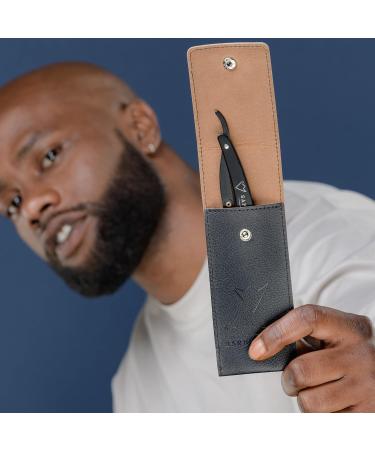 Sapiens Barbershop Men's Shaving Set - Premium Razor Set with Transparent Gel 120 Derby Blades & Carrying Bag - Perfect for Grooming & Shaving Experience - Buy Online on GoSupps.com