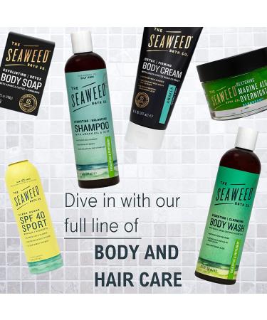 Hydrating Soothing Body Cream - Eucalyptus & Peppermint Scent | The Seaweed Bath Co. 6 oz | Vegan, Paraben-Free - Buy Online on GoSupps.com