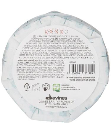 Davines More Inside Strong Moulding Clay 75ml - Premium Hair Styling Clay for Strong Hold | Free International Shipping - Buy Online on GoSupps.com