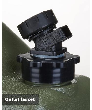 UPWOIGH 2.6 Gallon Camping Water Container - Leakproof Military Green Jug | BPA Free Portable Emergency Storage for Camping & Hiking - Buy Online on GoSupps.com