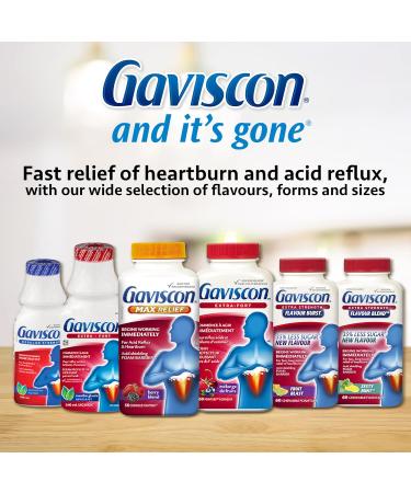 Gaviscon Extra Strength Cherry 60 Count Chewable Foamtabs - Buy Online on GoSupps.com