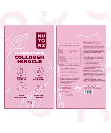  Nutori Collagen Powder 300g - Type I & III - Optimal Bioavailability and Solubility - Pasture-Raised - Hydrolyzed Collagen Powder Peptides - Produced and Laboratory Tested in - Buy Online on GoSupps.com