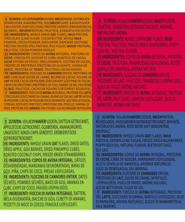  Seitenbacher Seitenbacher 2 Packs of 4 x 500g Porridge Protein I Chocolate I Raspberry I Blueberry I Egg White I Wheat Free I Whole Grain I Oats - Buy Online on GoSupps.com