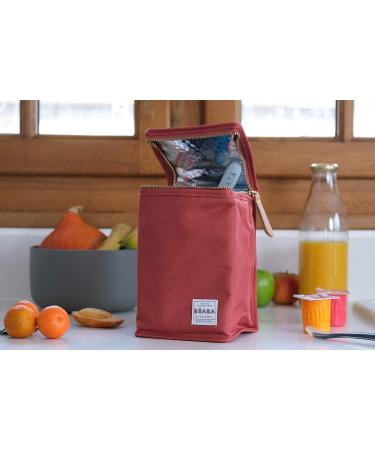 ABA Insulated Baby Meal Pouch - Large Capacity Thermal Bottle Storage Bag - Terracota - Buy Online on GoSupps.com