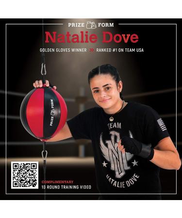 PRIZE FORM Genuine Leather Double End Punching Bag - Pro-Grade Boxing Ball for Home Gym | Speed Training & Stress Relief Equipment | 9 Inch - Buy Online on GoSupps.com