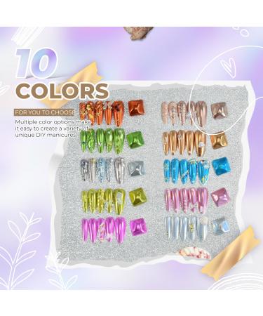 Buy Orange Nail Chrome Powder - Super Glossy Metallic Mirror Effect for Stunning Nail Art | Premium Nail Shimmer Powder with Brush - Buy Online on GoSupps.com