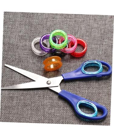 Shop PopetPop Silicone Scissor Finger Rings - 9pcs Colorful Inserts for Precision Cutting | Ideal for Animal Grooming & Crafting - Buy Online on GoSupps.com
