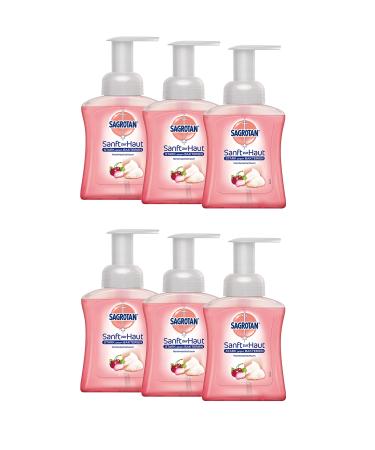 Sagrotan Velvet Foam Cherry Blossom & Rose Pack of 6 (6 x 250ml) Rose 250 ml (Pack of 6)