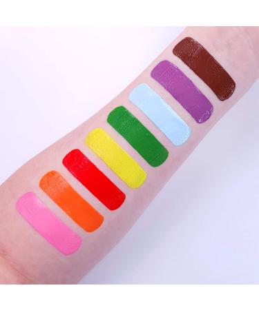 Moon Creations Face & Body Paint Tubes Set | 8 Colors 12ml | Ready to Use, No Flake, Cruelty Free | Made in UK | For Kids, Adults, Fancy Dress, Festivals, Halloween - Buy Online on GoSupps.com