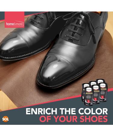 SOL 6pk Crosby Instant Shoe Shine Sponge - Black | Express Shine for Black Leather Shoes & Bags | Boot Polish for Vinyl | Instant Shine Sponge - Buy Online on GoSupps.com