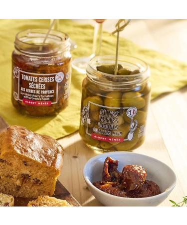 Lucques Green Olives - Artisanal and French Know-How - 130 g - Albert Menes - Buy Online on GoSupps.com