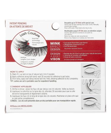 KISS Lash Couture Singles - Little Black Dress Black Lashes (1 Pair) - Buy Online on GoSupps.com