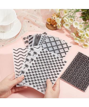 Globleland Plastic Embossing Folders - DIY Craft Template for Handcraft Photo Album Decoration - 5.83 x 4.13 Inches - Mixed 1 - Buy Online on GoSupps.com