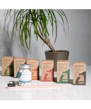 Georganics Doll Natural Coconut Oil Pulling Mouthwash - 30-Day Supply Whitening & Freshening | Organic Ginger & English Peppermint - 200g 120 Tablets - International Shipping - Buy Online on GoSupps.com