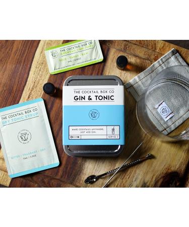 Premium Gin & Tonic Cocktail Kit by The Cocktail Box Co. - Hand Crafted Cocktails - Great Gift & Travel Companion (1 Kit) - Buy Online on GoSupps.com