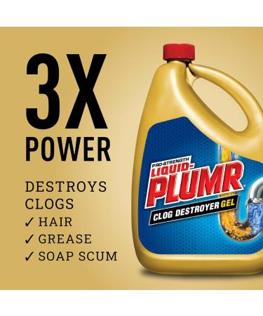 Liquid-Plumr Pro-Strength Clog Remover Full Clog Destroyer 32 Fluid Ounces 1 - Buy Online on GoSupps.com
