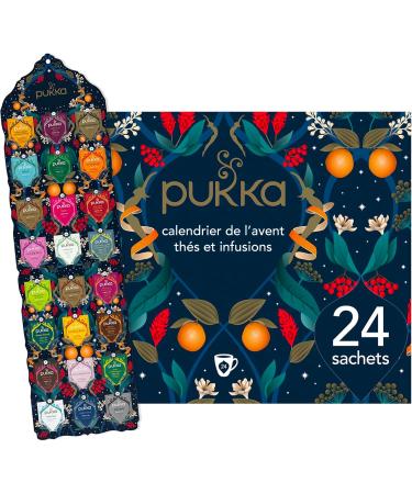 Pukka Advent Calendar Green Tea and Infusions | Christmas Gift Idea for Men and Women | Organic Tea Selection | Organic Ingre