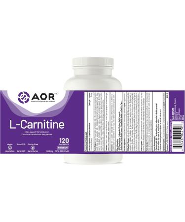 AOR - L-Carnitine 500mg 120 Capsules Pure L-Carnitine Tartrate Supports Energy Metabolism Muscle Recovery & Athletic Performance Promotes Fitness Goals L-Carnitine Capsules for Active Lifestyle - Buy Online on GoSupps.com