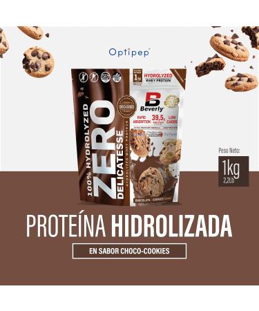 Beverly ZERO DELICATESSE | Hydrolyzed Whey Protein 80% | 1kg | Chocolate Cookies | Free Shaker for 1 Month - Buy Online on GoSupps.com