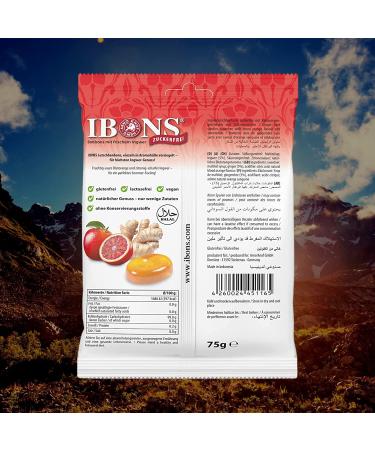 Buy IBONS Sugar-Free Lozenges 75g - Ginger Blood Orange Flavor | International Shipping Available - Buy Online on GoSupps.com