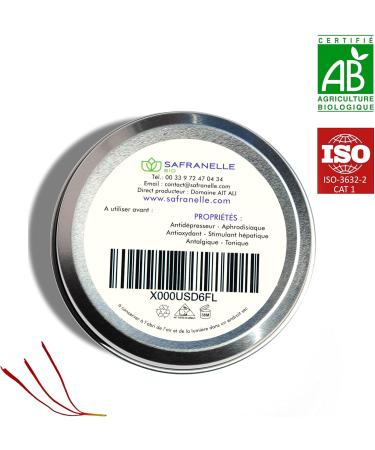 5g organic saffron in pistils vintage 2023 - category I - direct producer - Buy Online on GoSupps.com