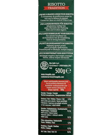 Riso Gallo Traditional Rice for Risotto 500 g - Pack of 6 - Buy Online on GoSupps.com