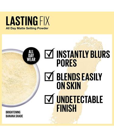 Maybelline Lasting Fix Translucent Setting Powder Banana - 0.21 oz (6 g) | Long-Lasting Makeup Finish - Buy Online on GoSupps.com