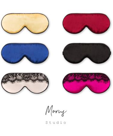Morus Organic Mulberry Silk Sleep Mask - Adjustable Light-Blocking Non-Toxic 22MM Silk in Red | Luxury Sleep Accessory - Buy Online on GoSupps.com