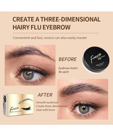 MrCuvaryas 2 pieces eyebrow wax gel shaping eyebrow wax shaping soap extra durable eyebrow gel transparent defining fixative styling pomade makeup balm for shaping definition black 2x 1 ml 1er Pack black - Buy Online on GoSupps.com