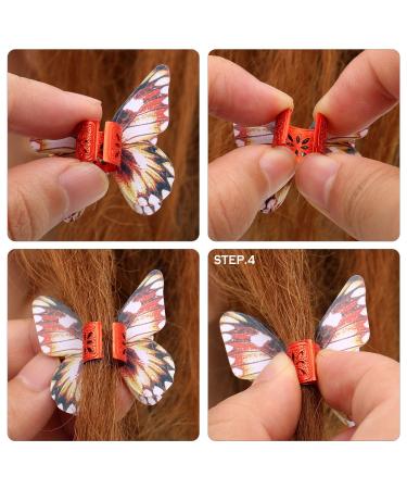 32-Piece Colorful Butterfly Dreadlocks Beads Hair Jewelry Set for Women and Girls - Buy Online on GoSupps.com