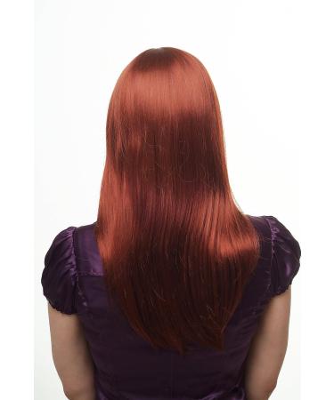 WIG ME UP 3114-350 Ladies Wig - Long Straight Red Copper Hair with Bangs | International Shipping Available - Buy Online on GoSupps.com
