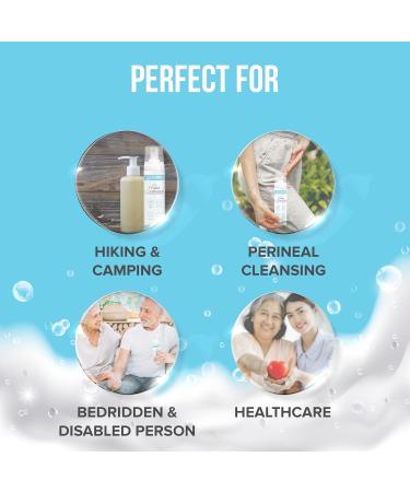 JJ CARE Rinse Free Foam Cleanser 8.45 fl. oz. Pack of 3 - Deodorizing Waterless Body Wash for Elderly & Disabled - 3-in-1 Moisturizing Shampoo - Travel & Camping Foam Wash - Buy Online on GoSupps.com