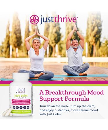 Just Thrive - Just Calm - Cortisol Manager - Calming, Memory, and Mood Support Supplement - Vegan, 30 Calm Capsules 30 Count (Pack of 1) - Buy Online on GoSupps.com