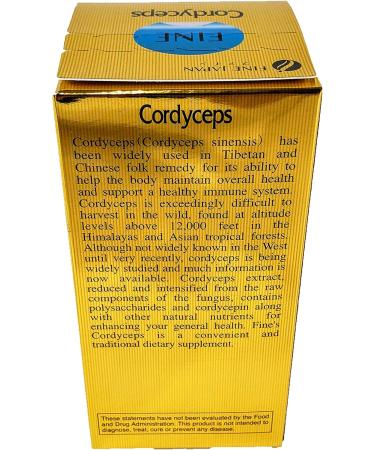 FINE JAPAN Cordyceps Capsules - 120 Count for Energy, Immune Support & Optimal Health - Buy Online on GoSupps.com