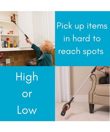BirdRock Home Grabber Pick Up Tool - Light Weight Aluminum Design - Reaching Aid - Articulating Rubber Head - Rubber Grip (2 Pack) 2 Pack Grabber (32 Inch Long) - Buy Online on GoSupps.com