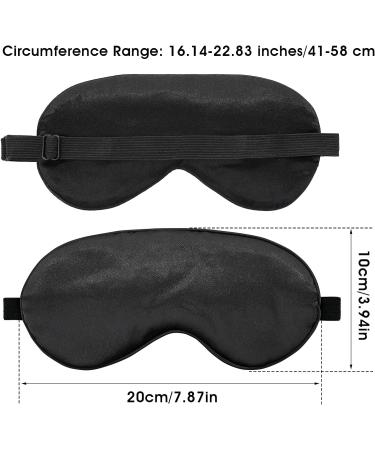 3Pack Silk Sleep Mask Eye Cover for Night Sleeping - Black Blue Purple - Buy Online on GoSupps.com