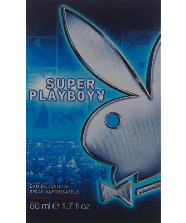 Playboy Male Super Eau de Toilette Spray 1.7 Fluid Ounce 4 Fl Oz (Pack of 1) - Buy Online on GoSupps.com