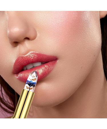 Flower Gelee Lipstick - Temperature Color Changing Gloss | Hydrating Tinted Lip Balm for Holiday Gifts | Teksome 01 - Buy Online on GoSupps.com