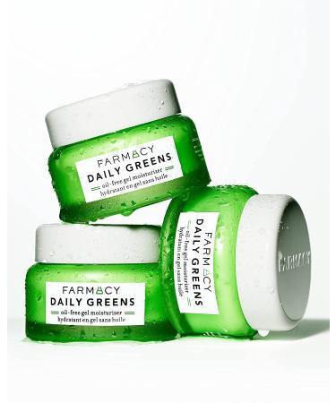 Farmacy Daily Greens Oil Free Gel Face Moisturizer with Hyaluronic Acid 1.7 Fl Oz - Fragrance-Free Formula - Daily Facial Moisturizer - Buy Online on GoSupps.com